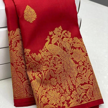 Hazel banarasi  silk saree