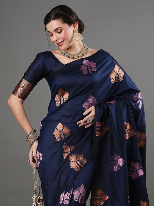 D Blue BLAZIK Saree