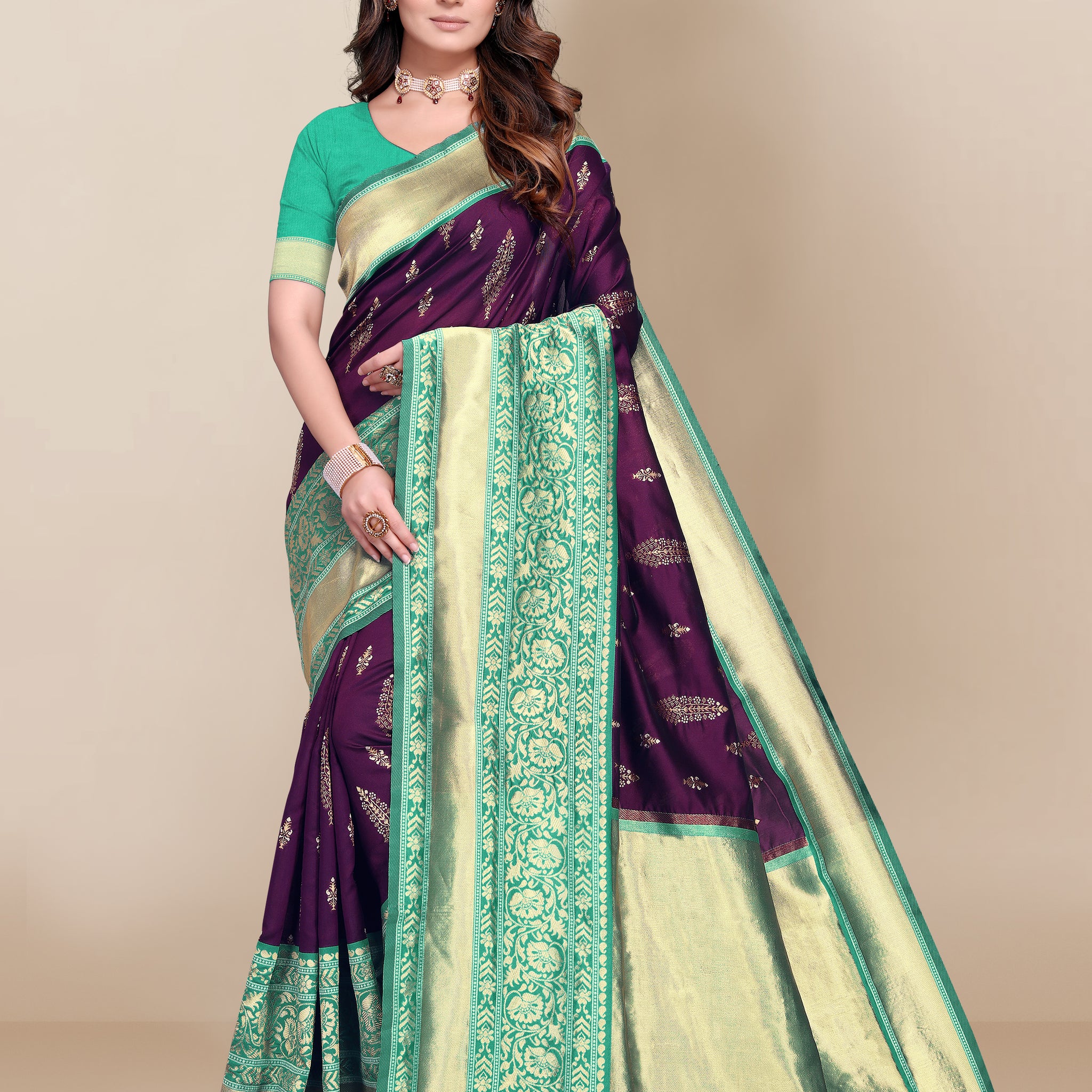 trishul banarasi  silk saree