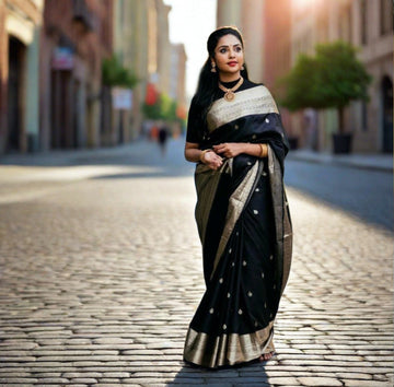 Ajar New Blazik Silk Saree