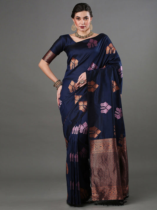 D Blue BLAZIK Saree