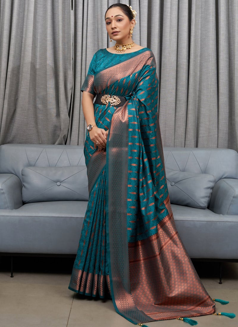 Jari Design New Blazik Silk Saree