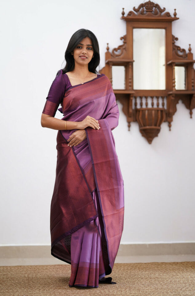 Pestal New Color silk saree