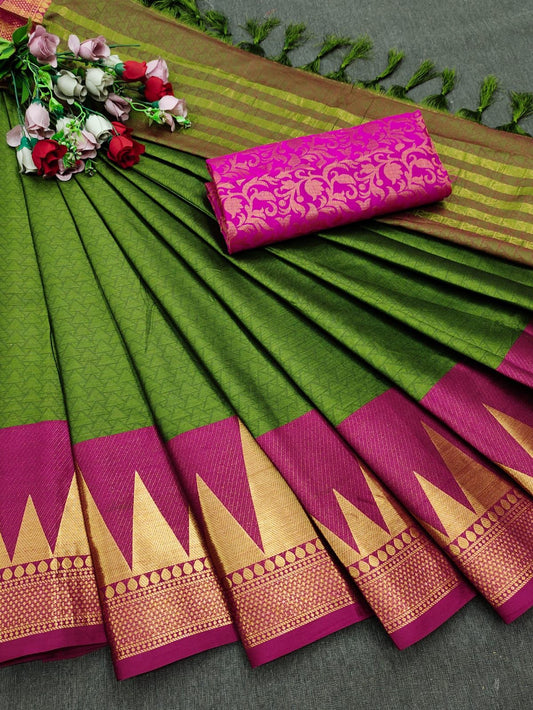 New Launch Trisha Blazik Cotton Silk Saree