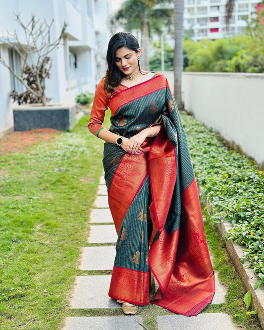 blazik rama n red new launch blazik silk saree