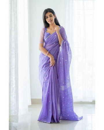 Purp Blazik Silk Saree