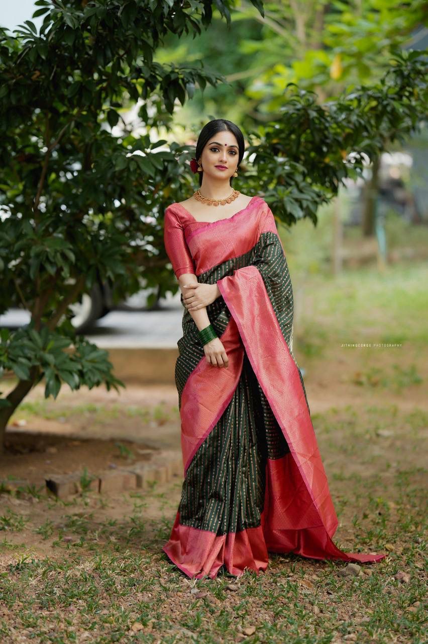 GR Just Launch Banarasi silk saree