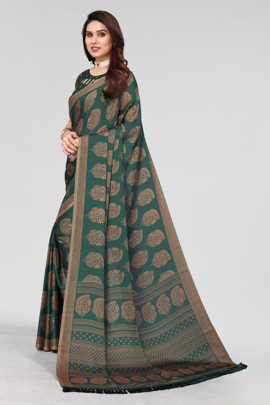 New Printed Atrangi Cotton Silk Saree