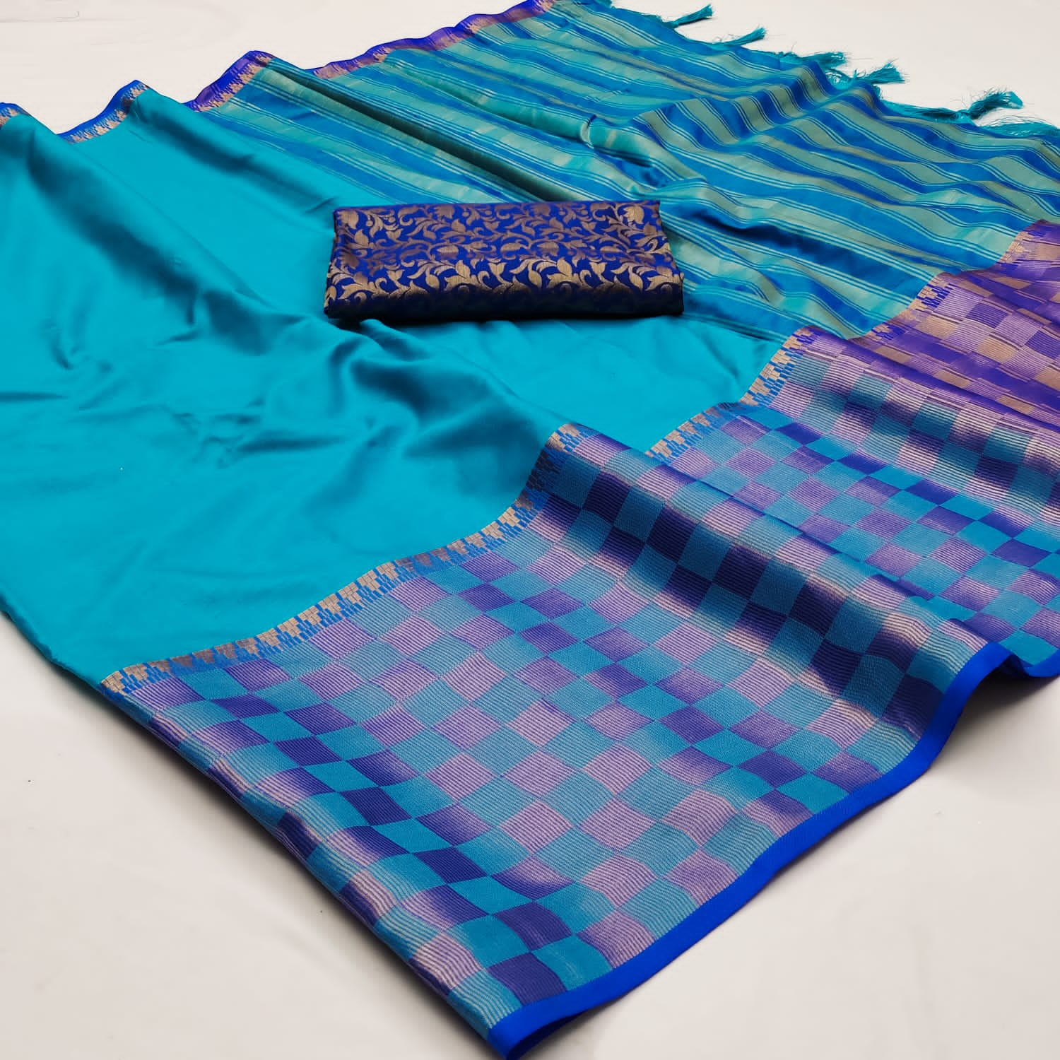 New Kiara Box Design launch Blazik Cotton Silk Saree