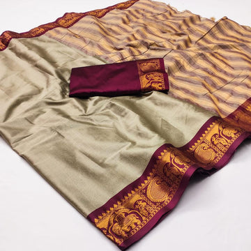 Aura Mnago New  Blazik Soft Cotton Silk Saree