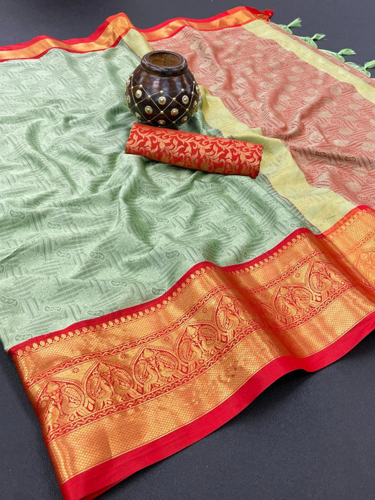 Nandita New Launch  Blazik Cotton Silk Saree