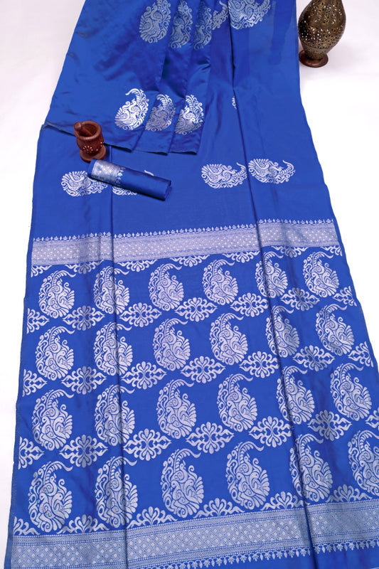 A splendid magnificence of Banarasi Silk Butta Burgundy Saree is made to flaunt your day in grandeur | banarasi  silk saree